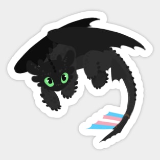 Toothless (Trans, Pink) Sticker